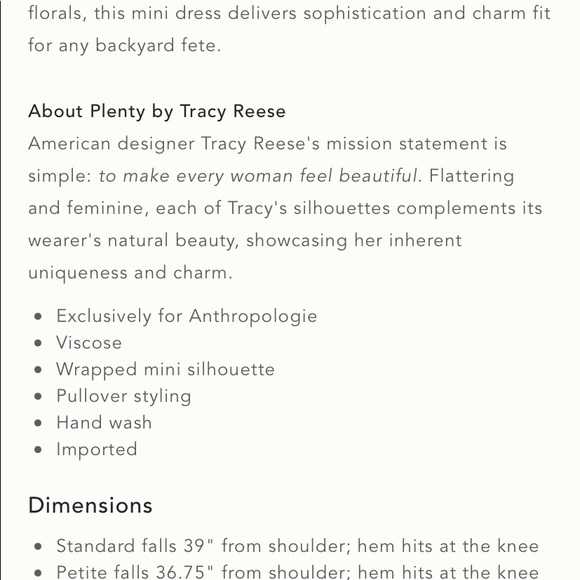 NWT TRACY REESE BOTANICAL MINI DRESS. Size xl - Picture 5 of 6